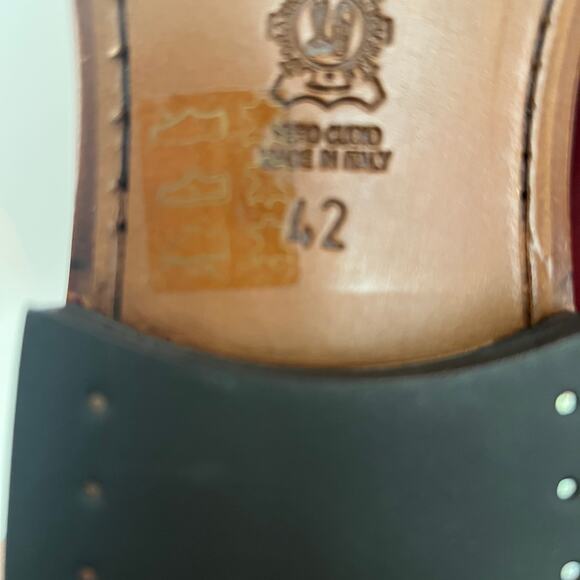 Antonio Maurizi CapToe Leather Oxfords Men Size 42 - Picture 10 of 12